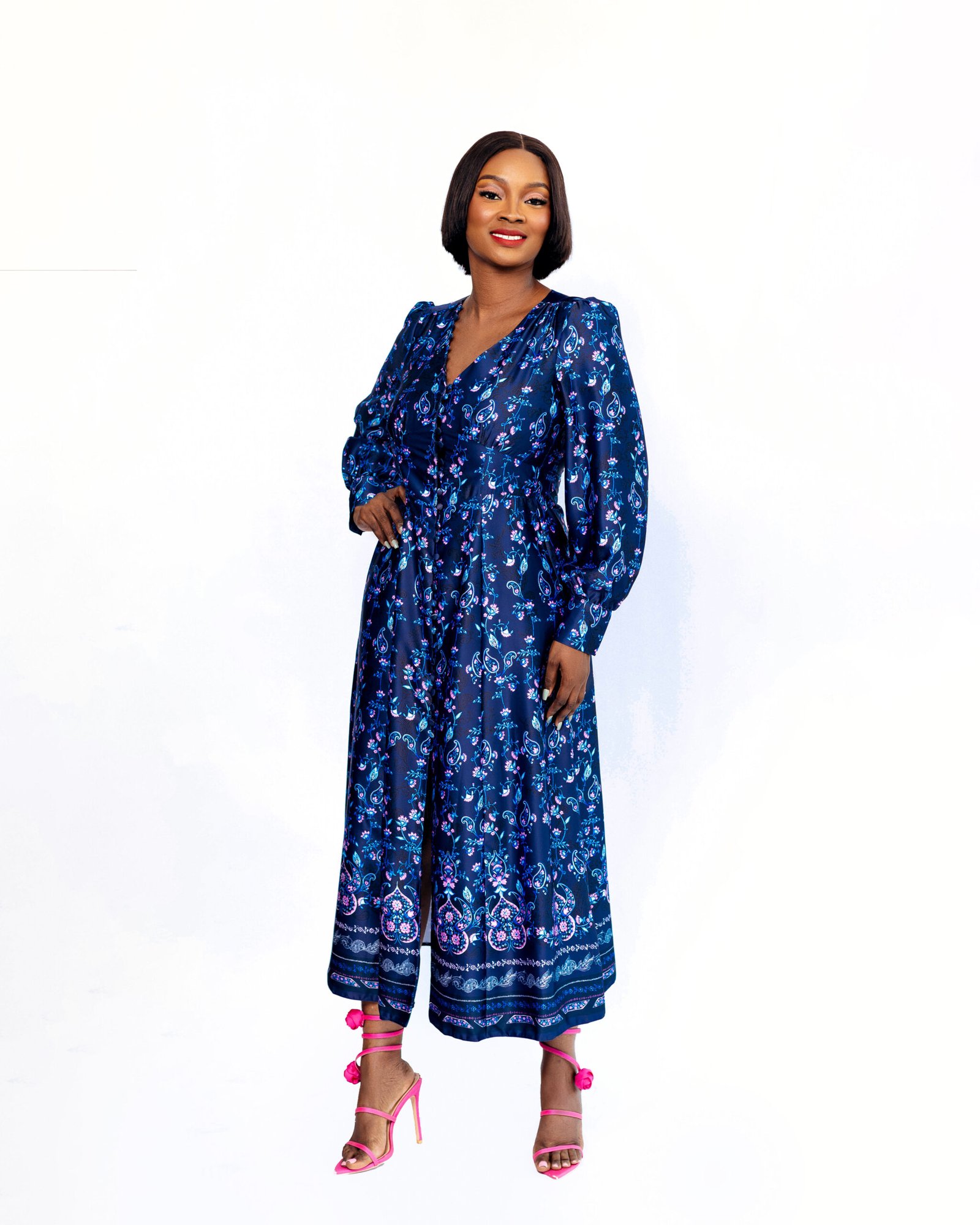 MON EXOTIC FLORAL PRINT LONG DRESS - Celebrity Style Boutique MON EXOTIC FLORAL PRINT LONG DRESS - Celebrity Style Boutique